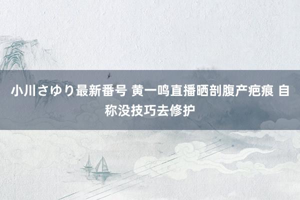 小川さゆり最新番号 黄一鸣直播晒剖腹产疤痕 自称没技巧去修护