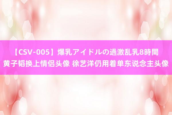 【CSV-005】爆乳アイドルの過激乱乳8時間 黄子韬换上情侣头像 徐艺洋仍用着单东说念主头像