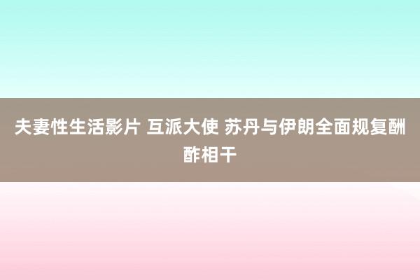 夫妻性生活影片 互派大使 苏丹与伊朗全面规复酬酢相干