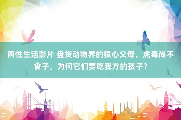 两性生活影片 盘货动物界的狠心父母，虎毒尚不食子，为何它们要吃我方的孩子？