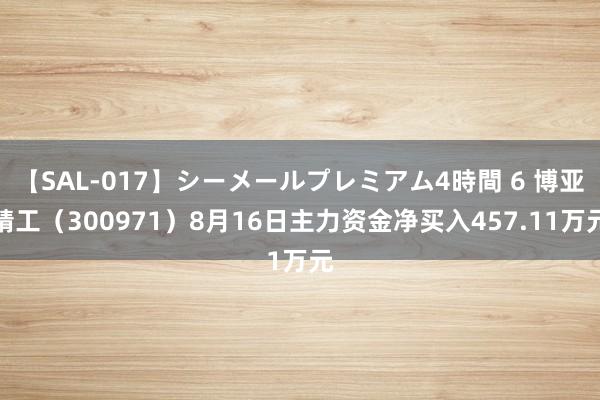 【SAL-017】シーメールプレミアム4時間 6 博亚精工（300971）8月16日主力资金净买入457.11万元