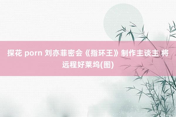 探花 porn 刘亦菲密会《指环王》制作主谈主 将远程好莱坞(图)